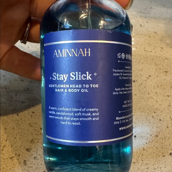 AMINNAH - Stay Slick Gentleman Head To Toe Body Oil - Picture 6 of 6